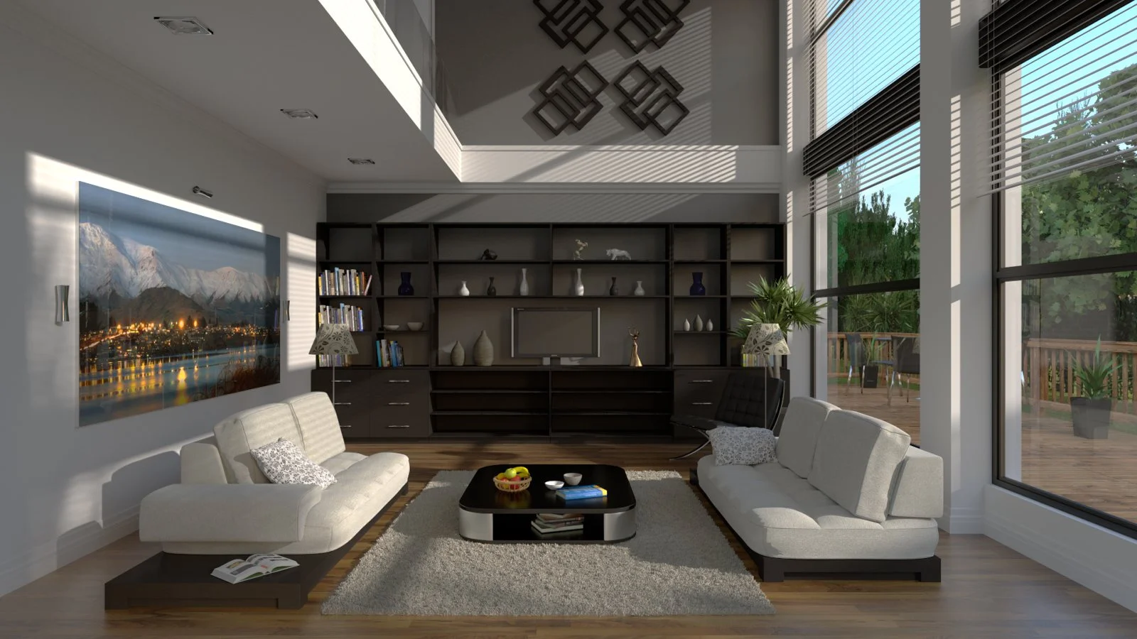 Loft Interior Architectural Visualization 01
