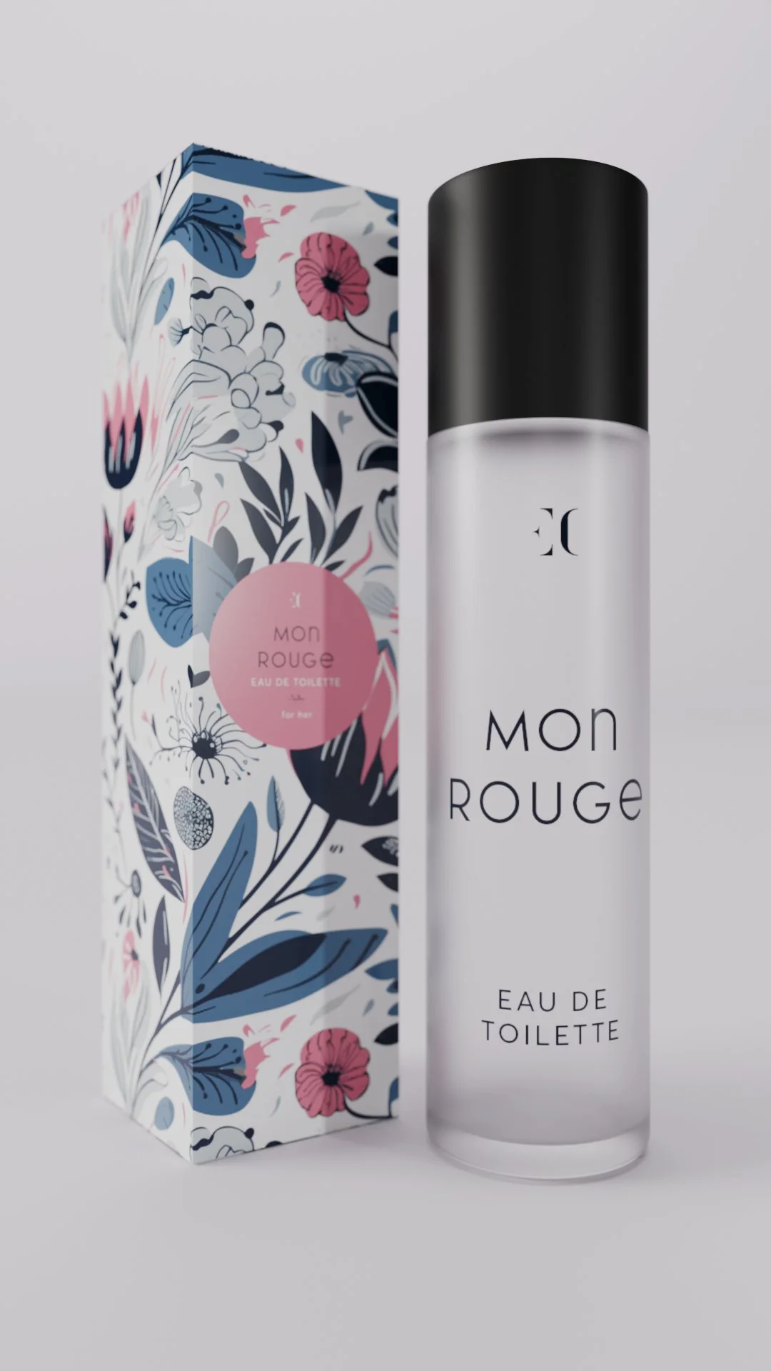Mon Rouge Perfume Product Visualization